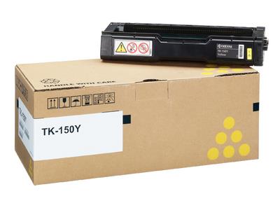 9412768  1T05JKANL0 Toner Kyocera TK-150Y, gul  toner 6.000 sider ved 5 %